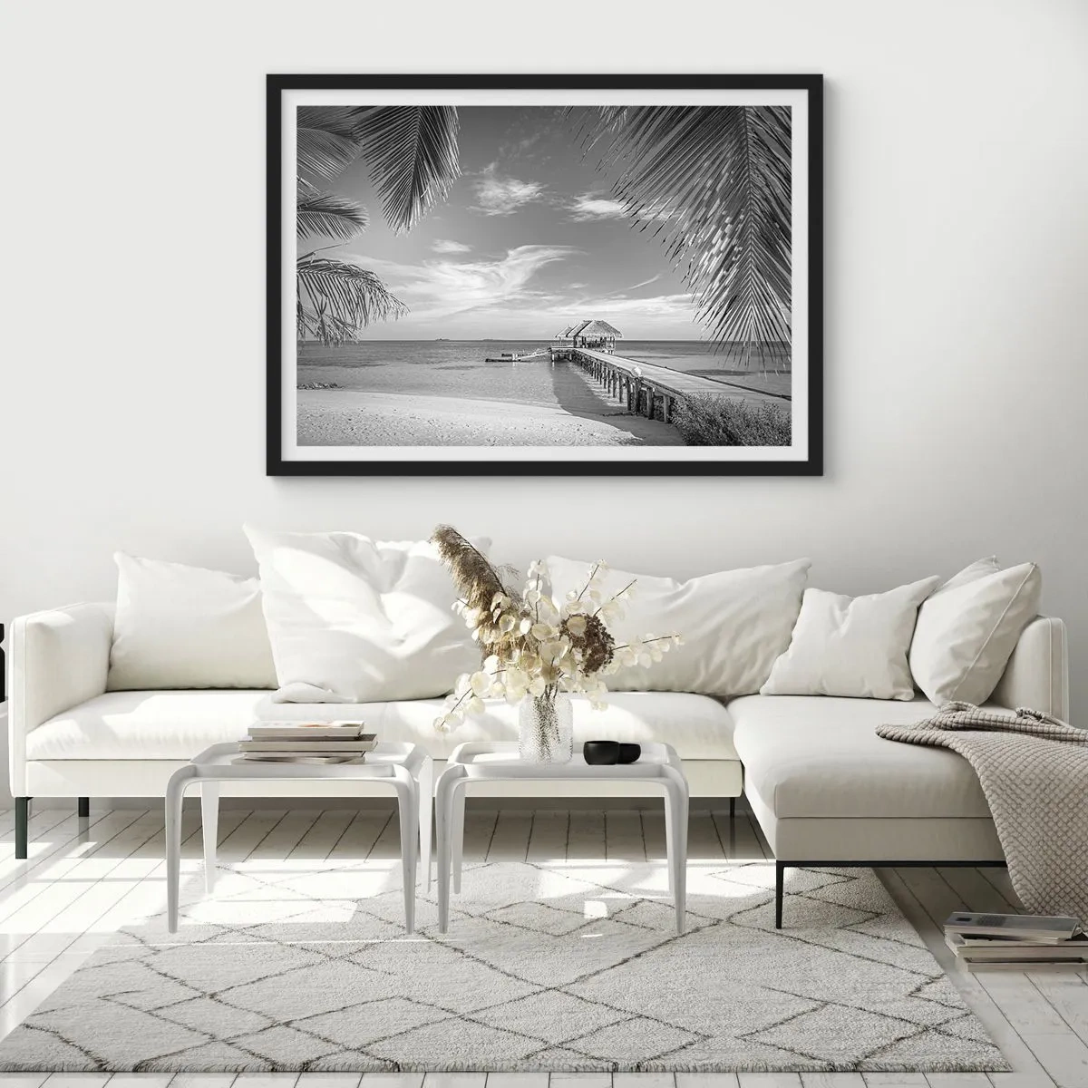 Plagát v čiernom ráme - Spomienka alebo sen? - 70x50 cm