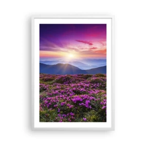 Plagát v bielom ráme - Zavoňali svieže púčiky byliniek z obilných polí - 50x70 cm