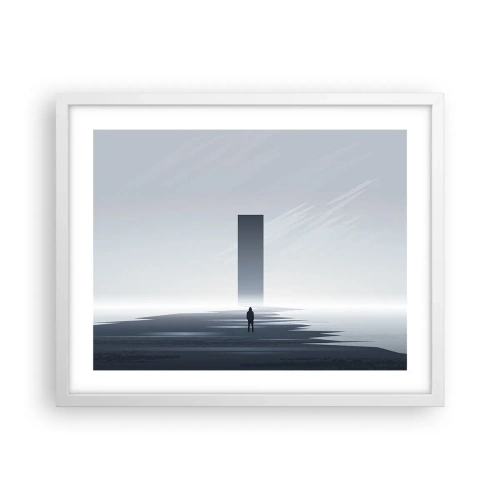 Plagát v bielom ráme - Príležitosť alebo hrozba? - 50x40 cm