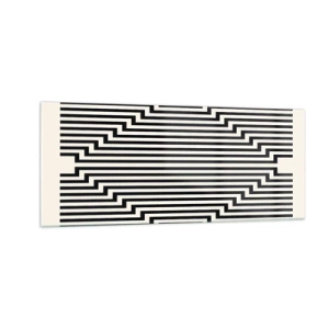 Obraz na skle - Geometrická ilúzia - 100x40 cm