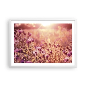 Plagát v bielom ráme - Než skončí leto - 70x50 cm