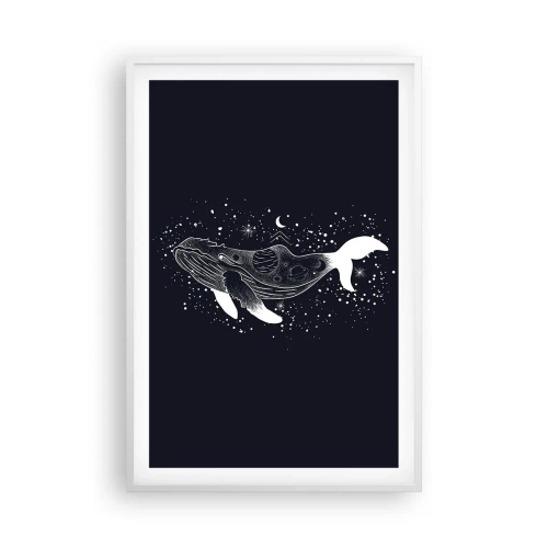 Plagát v bielom ráme - V oceáne vesmíru - 61x91 cm