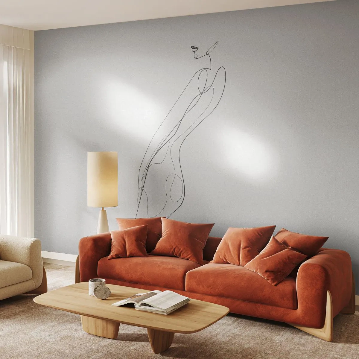 Fototapeta Standard Eco - Iba sľub - Žena, Grafika, Ženské telo - 400x280 cm