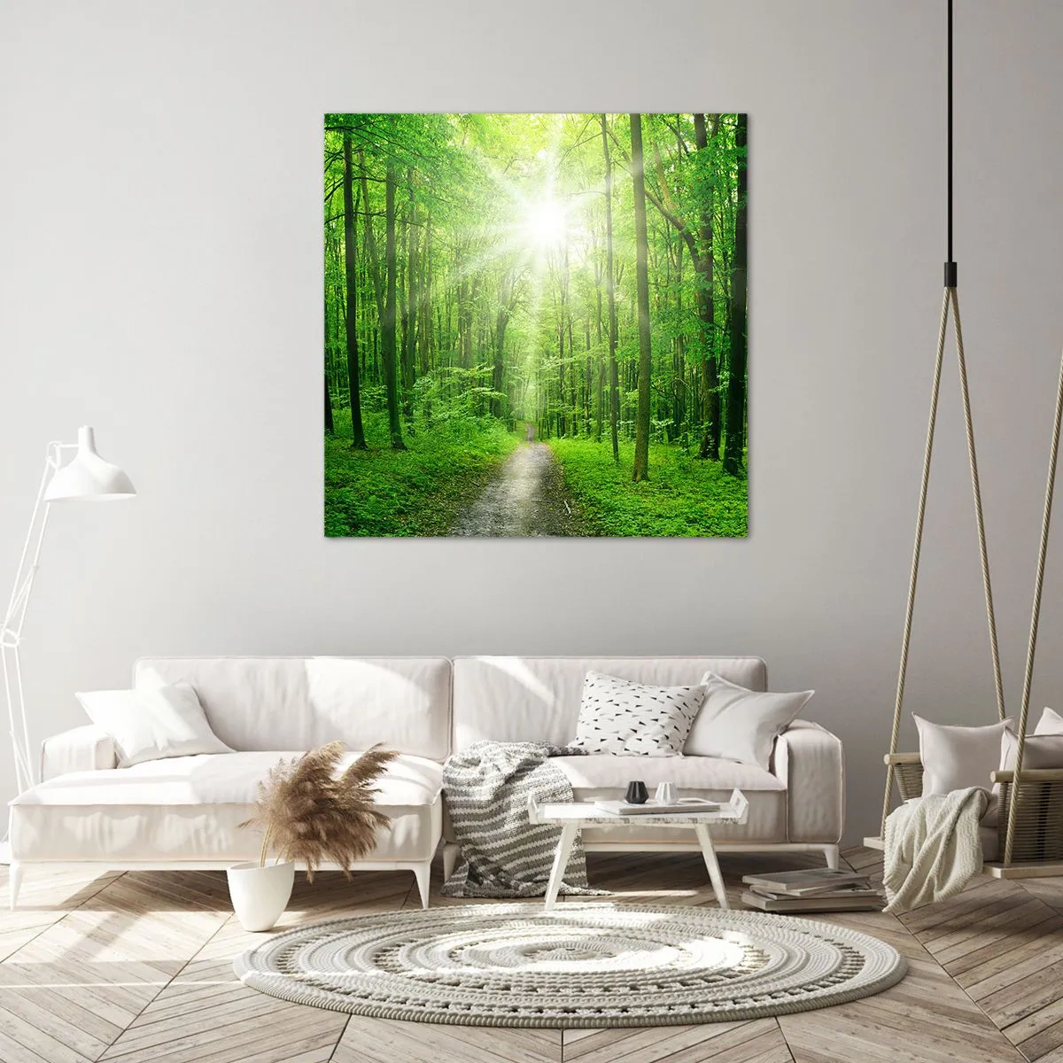 Obraz na plátne - Zelená katedrála - 70x70 cm