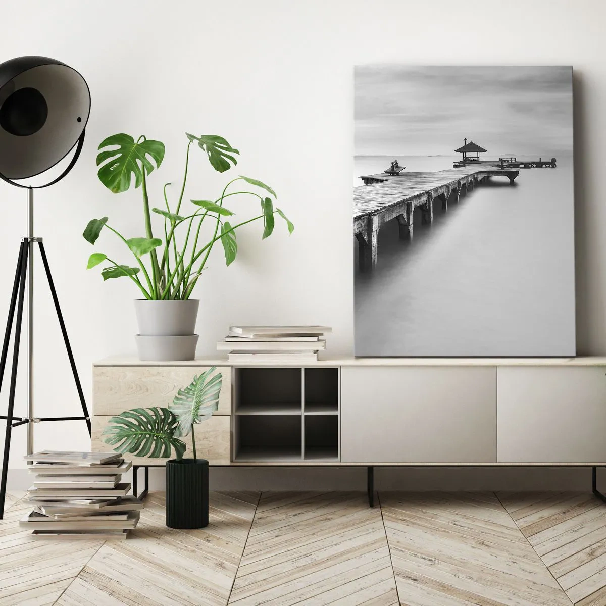 Obraz na plátne - Ďaleko od nás - 45x80 cm