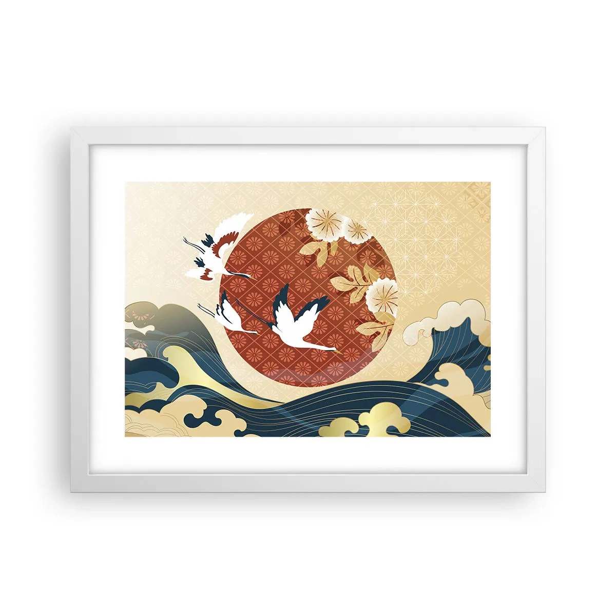 Plagát v bielom ráme - Japonská rozprávka - 40x30 cm