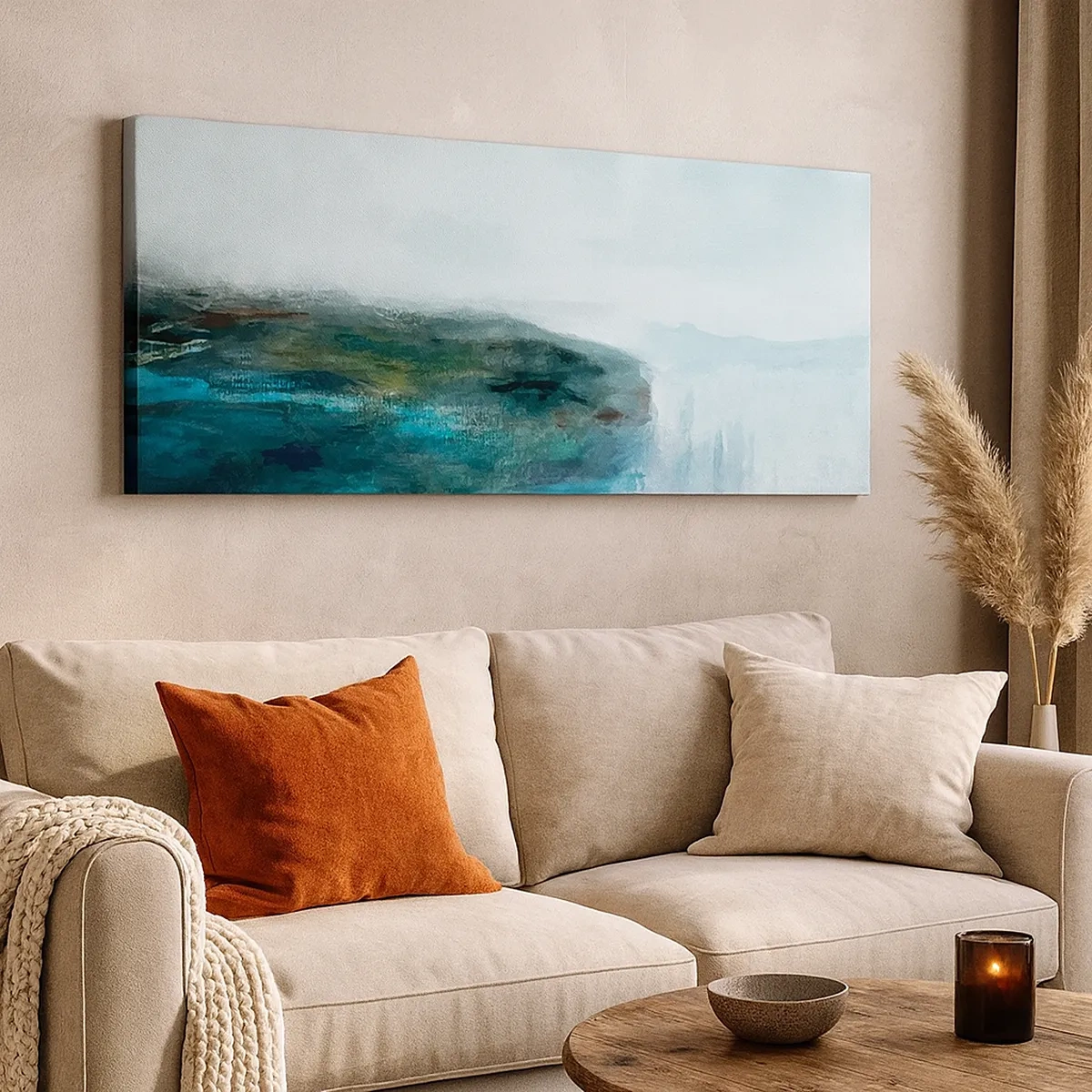 Obraz na plátne - Námorná abstrakcia - 30x30 cm