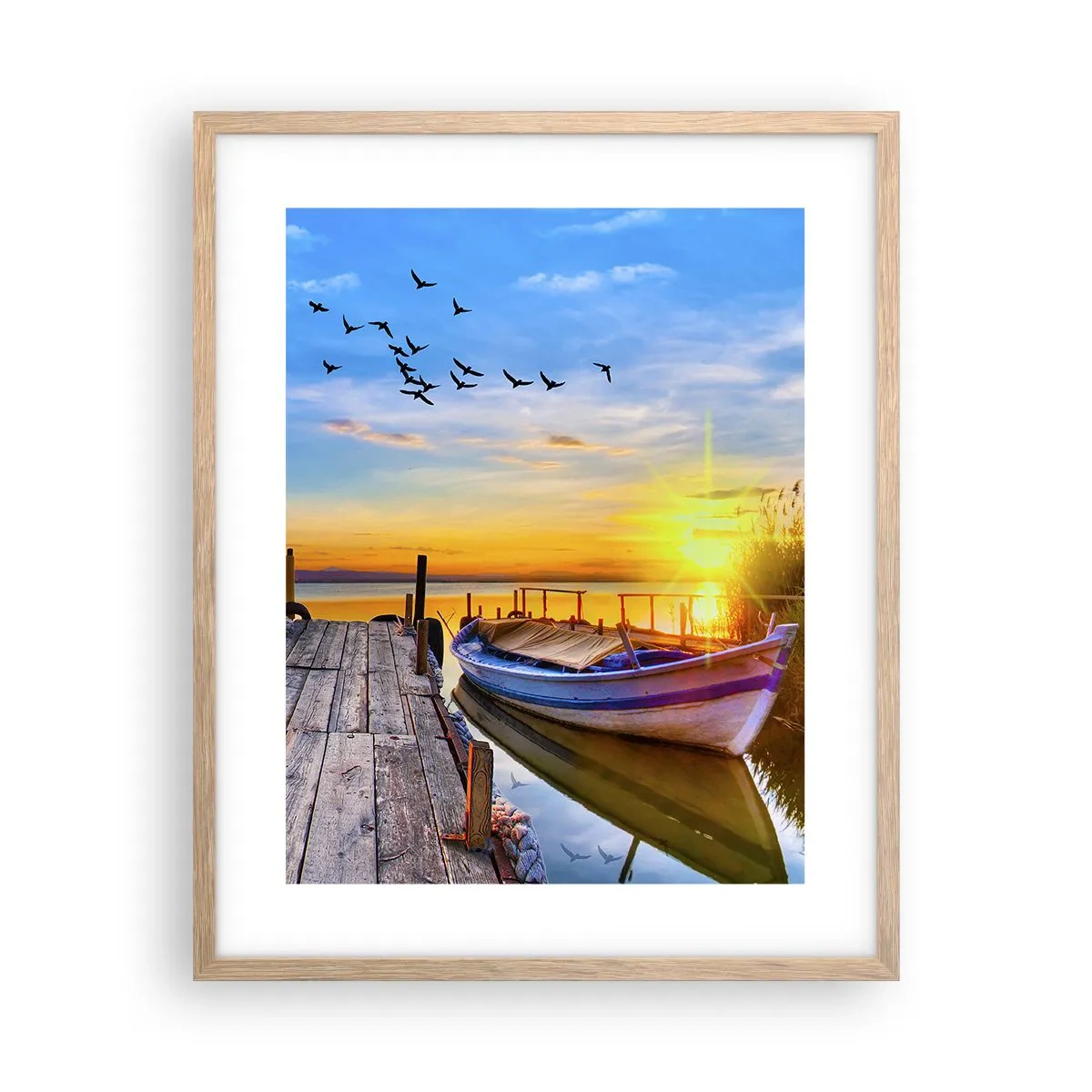 Plagát v ráme zo svetlého duba - Dovidenia, do zajtrajška - 40x50 cm