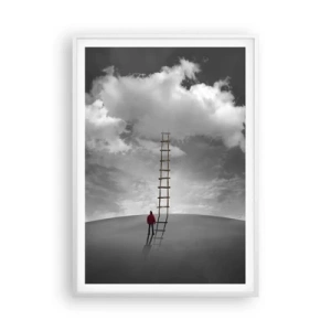 Plagát v bielom ráme - Všetko je možné - 70x100 cm