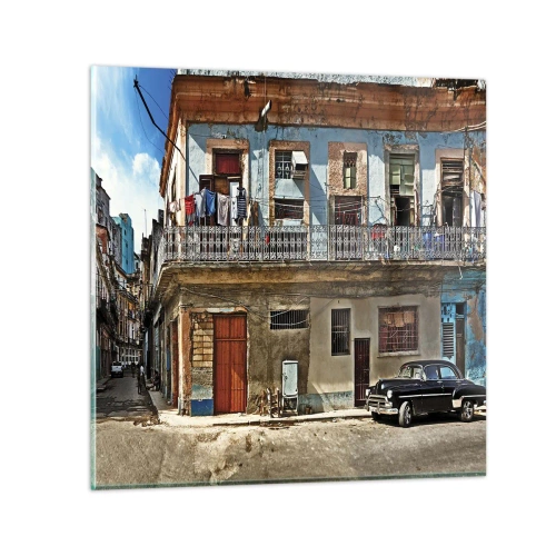 Obraz na skle - Havajský nádych - 30x30 cm