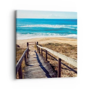 Obraz na plátne - Bež! - 40x40 cm