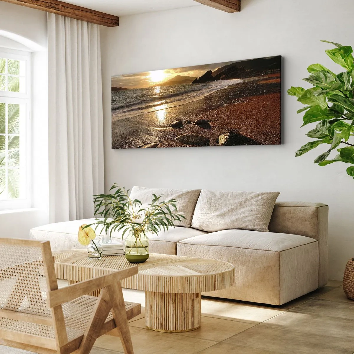 Obraz na plátne - Choď za slnkom k výšinám - 100x40 cm