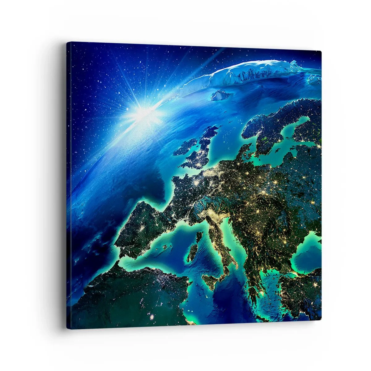 Obraz na plátne - Iskrivá Európa - 40x40 cm