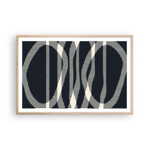 Plagát v ráme zo svetlého duba - Pokus o prelomenie temnoty - 91x61 cm