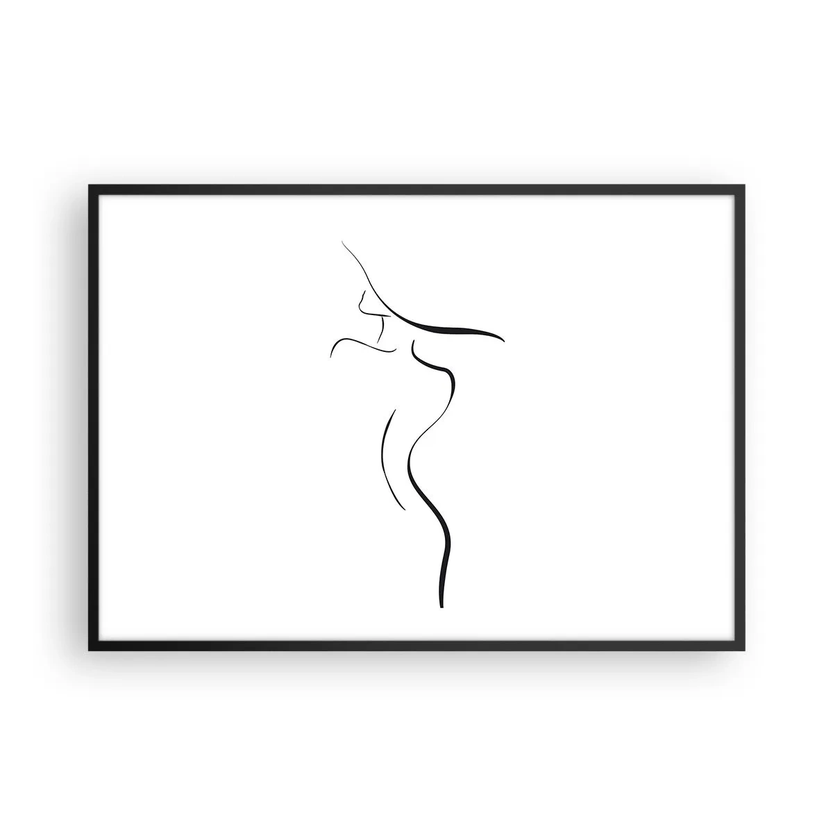 Plagát v čiernom ráme - Nepolapiteľná ako vlna - 100x70 cm