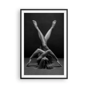 Plagát v čiernom ráme - Geometria nahoty - 61x91 cm