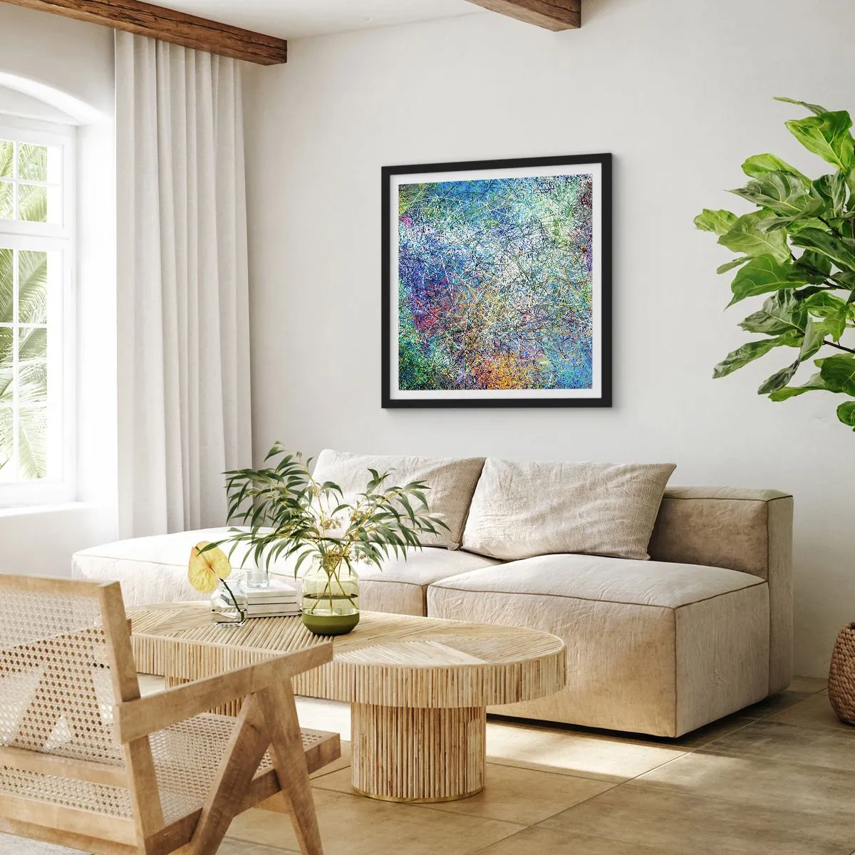 Plagát v čiernom ráme - To nie je tak jednoduché - 60x60 cm