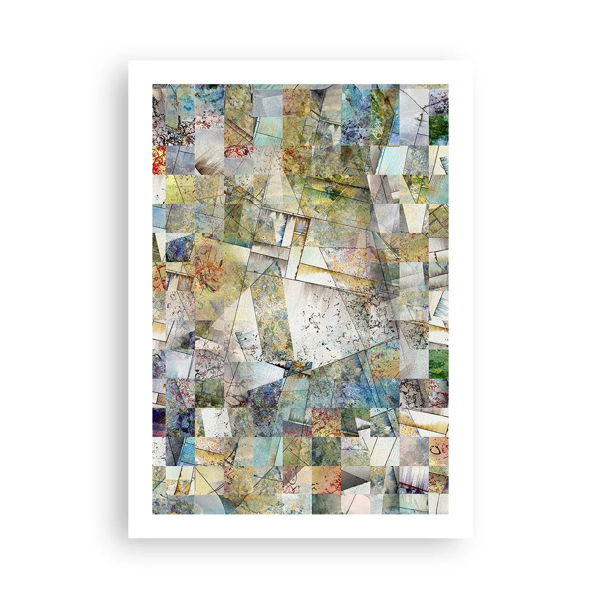 Plagát - Geometrické preskupenie - 50x70 cm