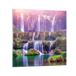 Obraz na skle - Schody do neba - 70x70 cm