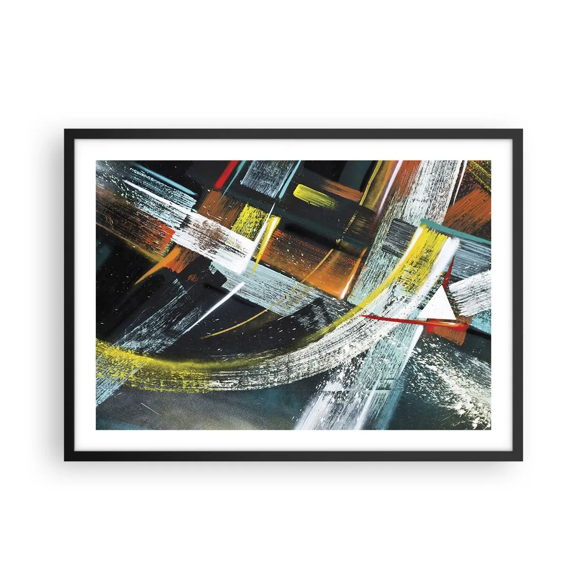 Plagát v čiernom ráme - Energia pohybu - 70x50 cm