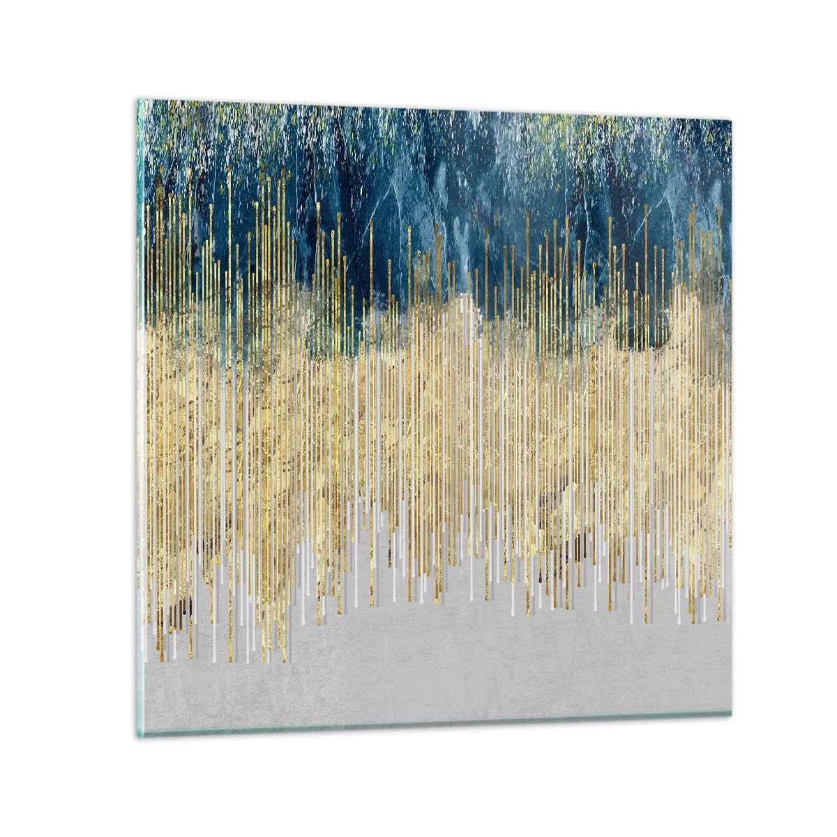 Obraz na skle - Pozlátená hranica - 40x40 cm