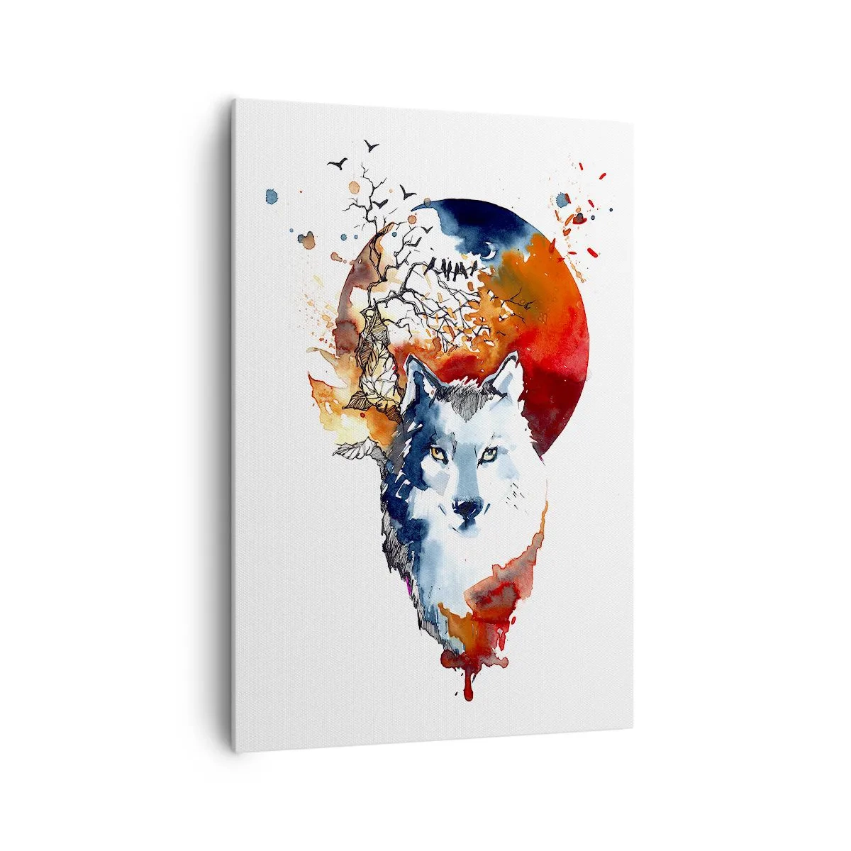 Obraz na plátne - Nosom na skle - 70x100 cm