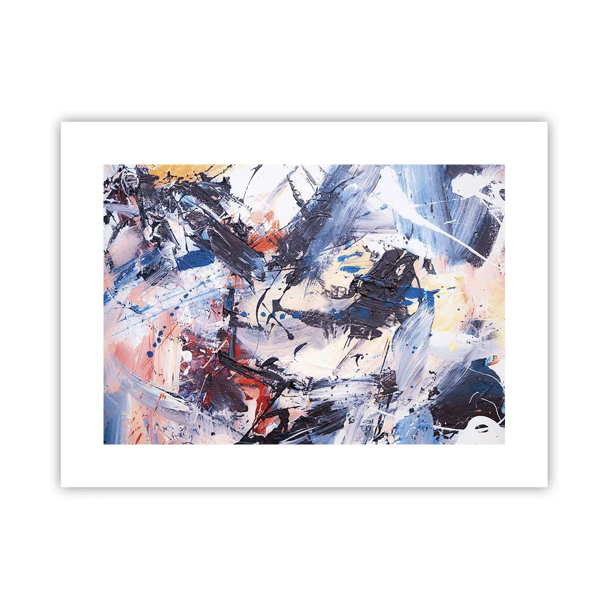 Plagát - Bláznivý tanec abstrakcie - 40x30 cm
