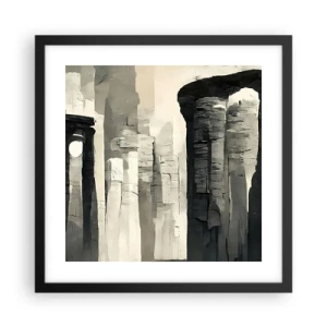 Plagát v čiernom ráme - Majestátnosť starožitnosti - 40x40 cm
