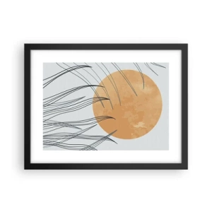 Plagát v čiernom ráme - Vždy ku slnku - 40x30 cm