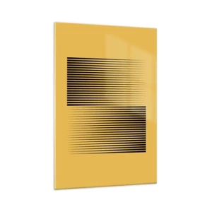 Obraz na skle - Štvorec protikladov - 70x100 cm