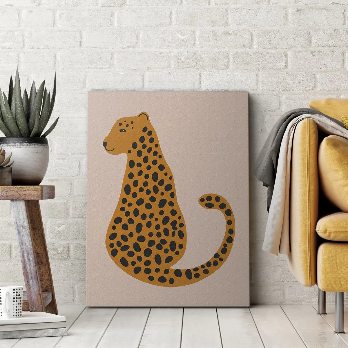 Obraz na plátne - Leopardný vzor je v móde - 45x80 cm