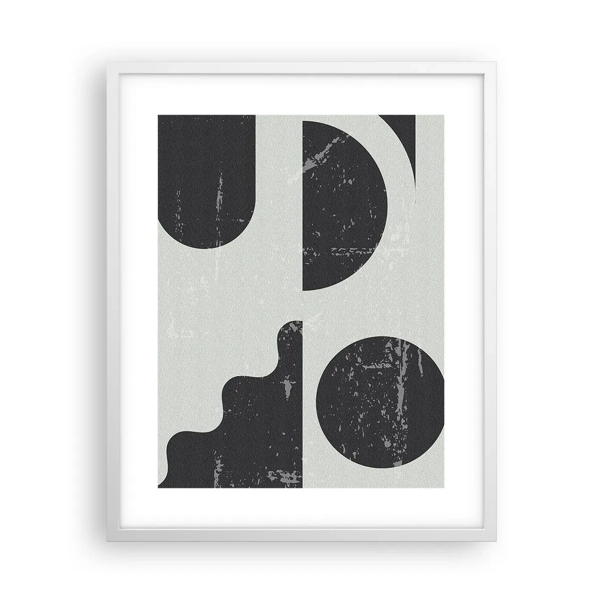 Plagát v bielom ráme - Kompozícia nad a pod - 40x50 cm