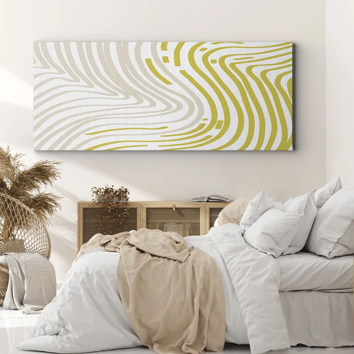 Obraz na plátne - Kompozícia s miernym ohybom - 100x40 cm