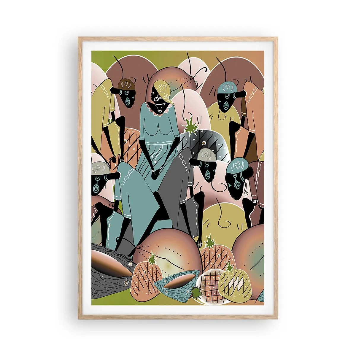 Plagát v ráme zo svetlého duba - Blíži sa veľký sviatok - 70x100 cm