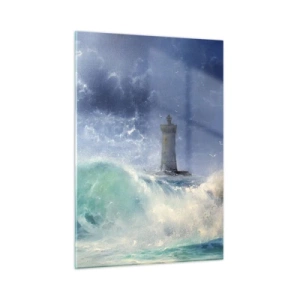 Obraz na skle - Na stráži proti živlom - 50x70 cm