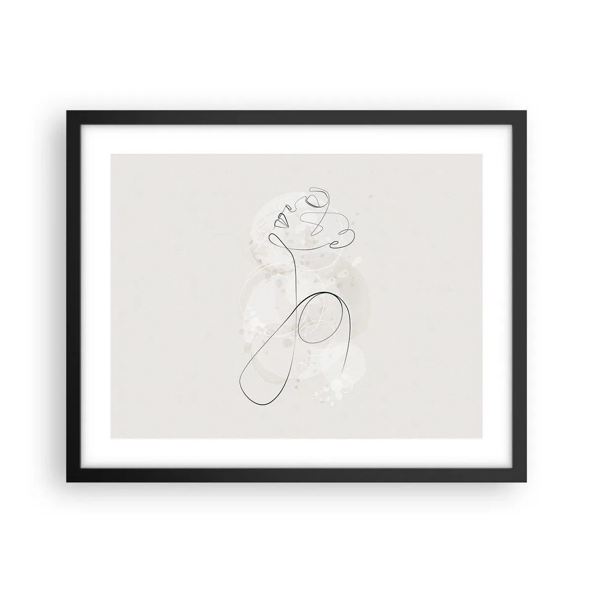 Plagát v čiernom ráme - Špirála krásy - 50x40 cm