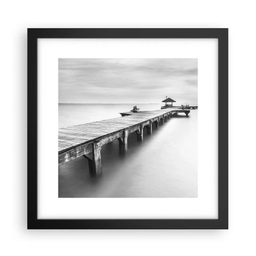 Plagát v čiernom ráme - Ďaleko od nás - 30x30 cm