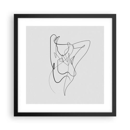 Plagát v čiernom ráme - Ty si záhada… - 40x40 cm
