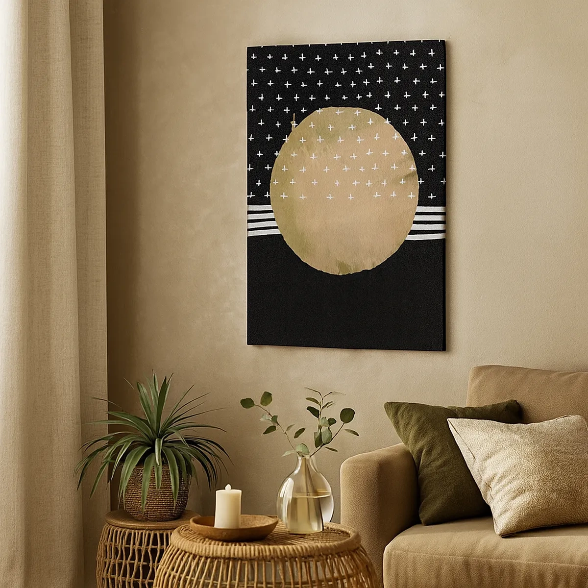 Obraz na plátne - Kompozícia: vlajka galaxie - 50x70 cm