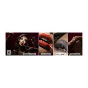 Vzorka samolepiacej fototapety Deluxe Sticker - Krásna zasnená - Žena, Makeup, Herečka - 100x30 cm