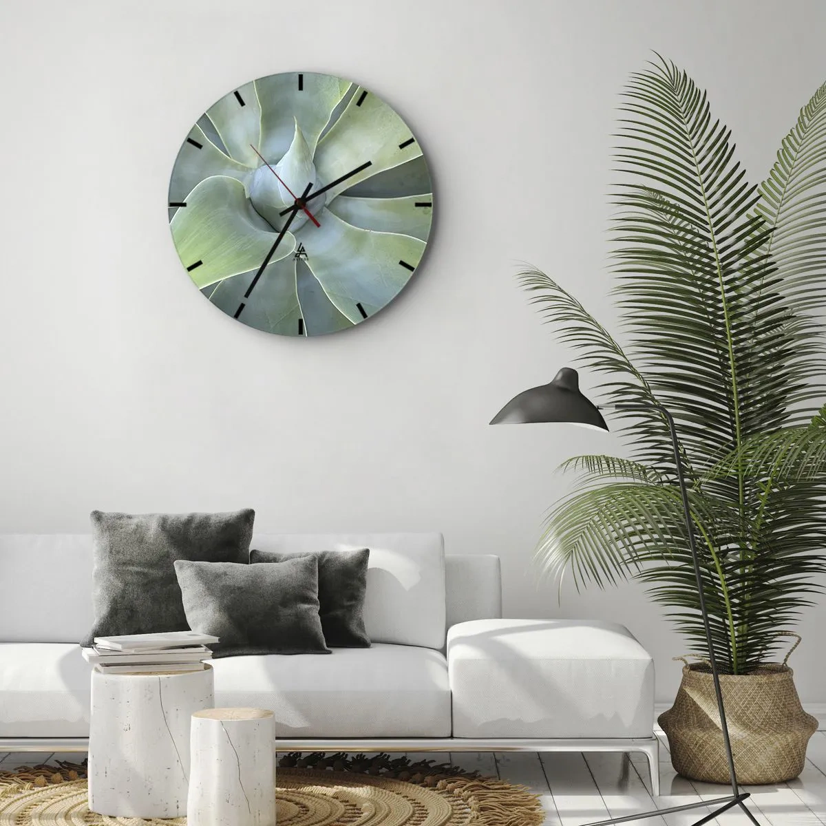 Nástenné hodiny - Zrodenie zelene - 40x40 cm