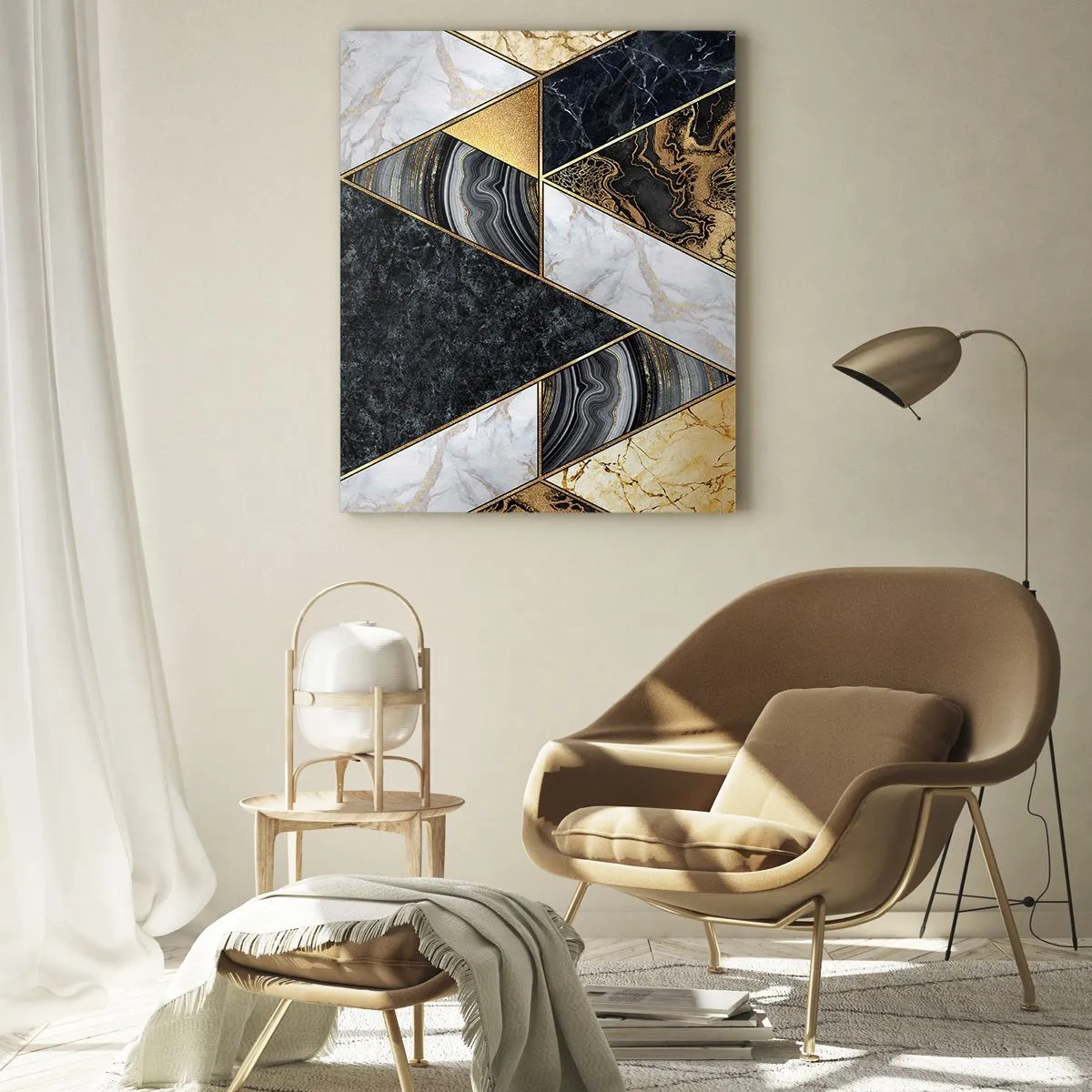 Obraz na skle - Kameň vedľa kameňa - 50x70 cm