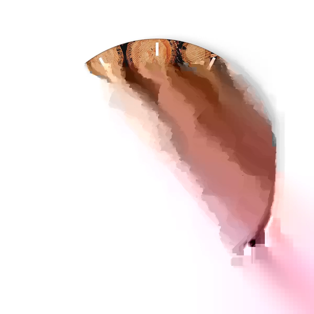 Nástenné hodiny - Zrezané kmene stromov usporiadané v prírodnej kompozícii - 30x30cm - Nový začiatok - Moderná nástenná dekorácia do obývacej izby, kuchyne a spálne ARTTOR