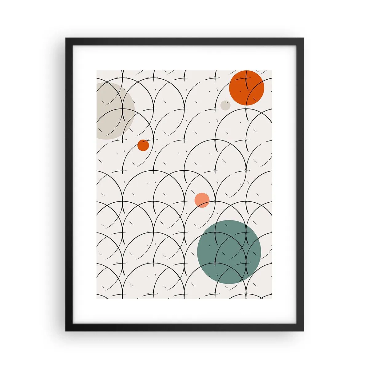 Plagát v čiernom ráme - V duchu pop-artu - 40x50 cm