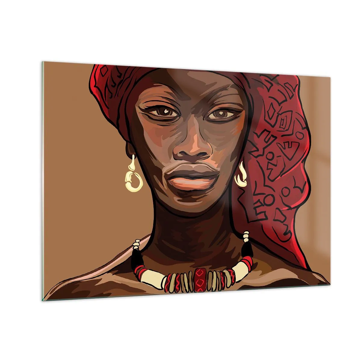 Obraz na skle - Ebenová Venuša - 100x70 cm