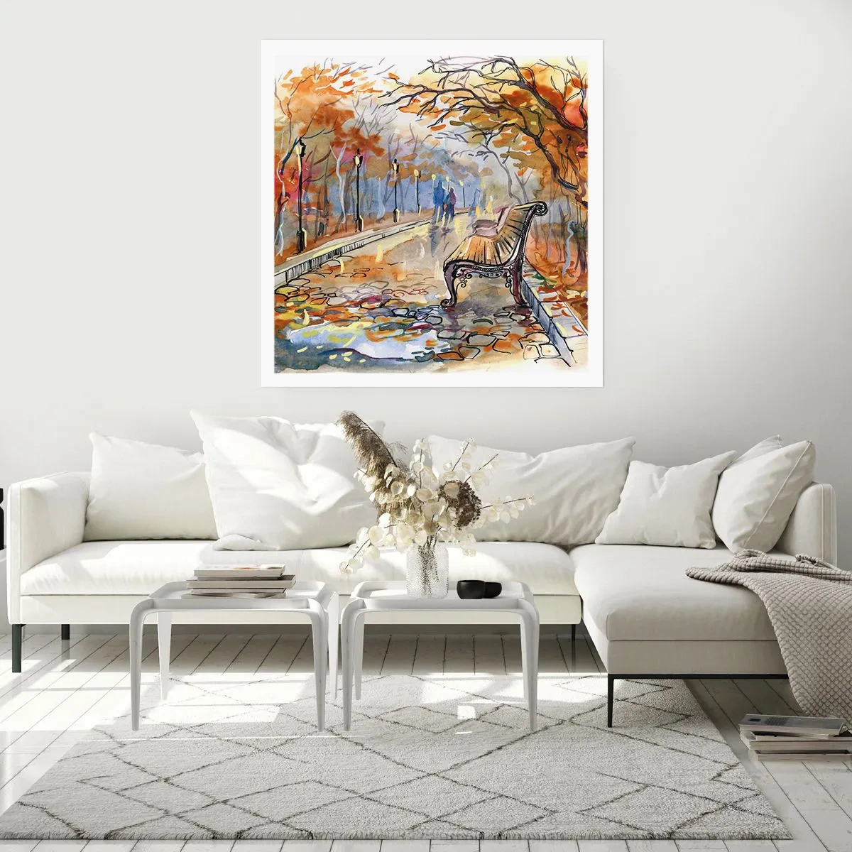 Plagát - Spoločne putovať jeseňou - 60x60 cm