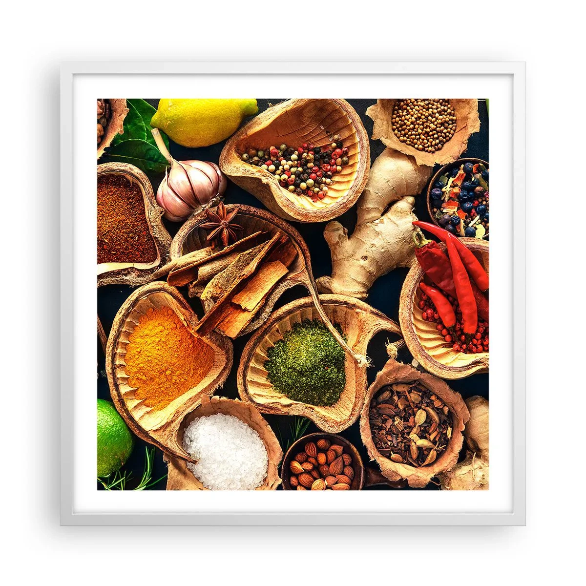 Plagát v bielom ráme - Vezmi si, čo chceš - 60x60 cm