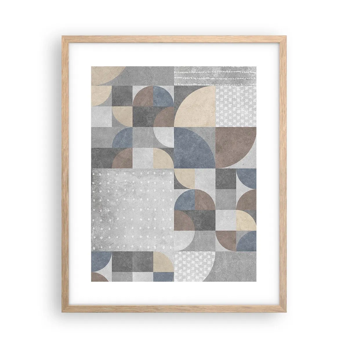 Plagát v ráme zo svetlého duba - Keramická fantázia - 40x50 cm