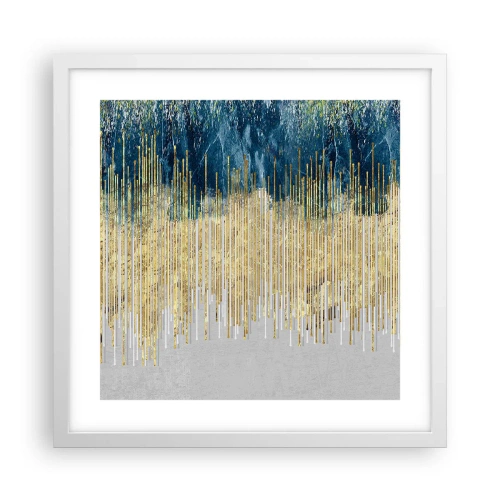 Plagát v bielom ráme - Pozlátená hranica - 40x40 cm