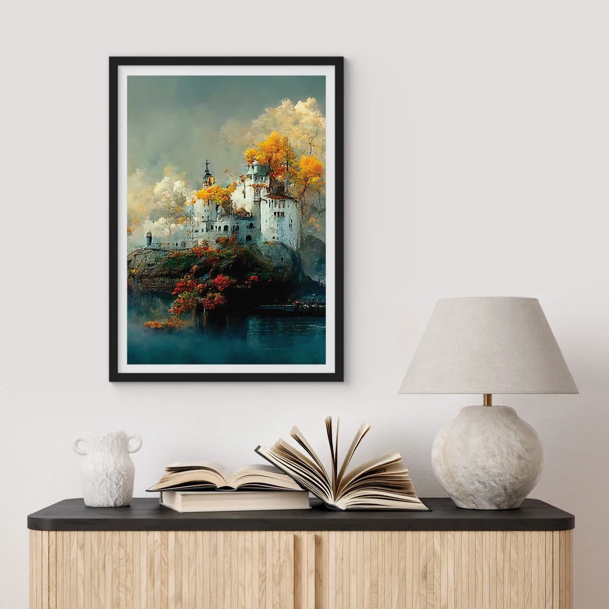 Plagát v čiernom ráme - Začiatok romantického príbehu - 61x91 cm